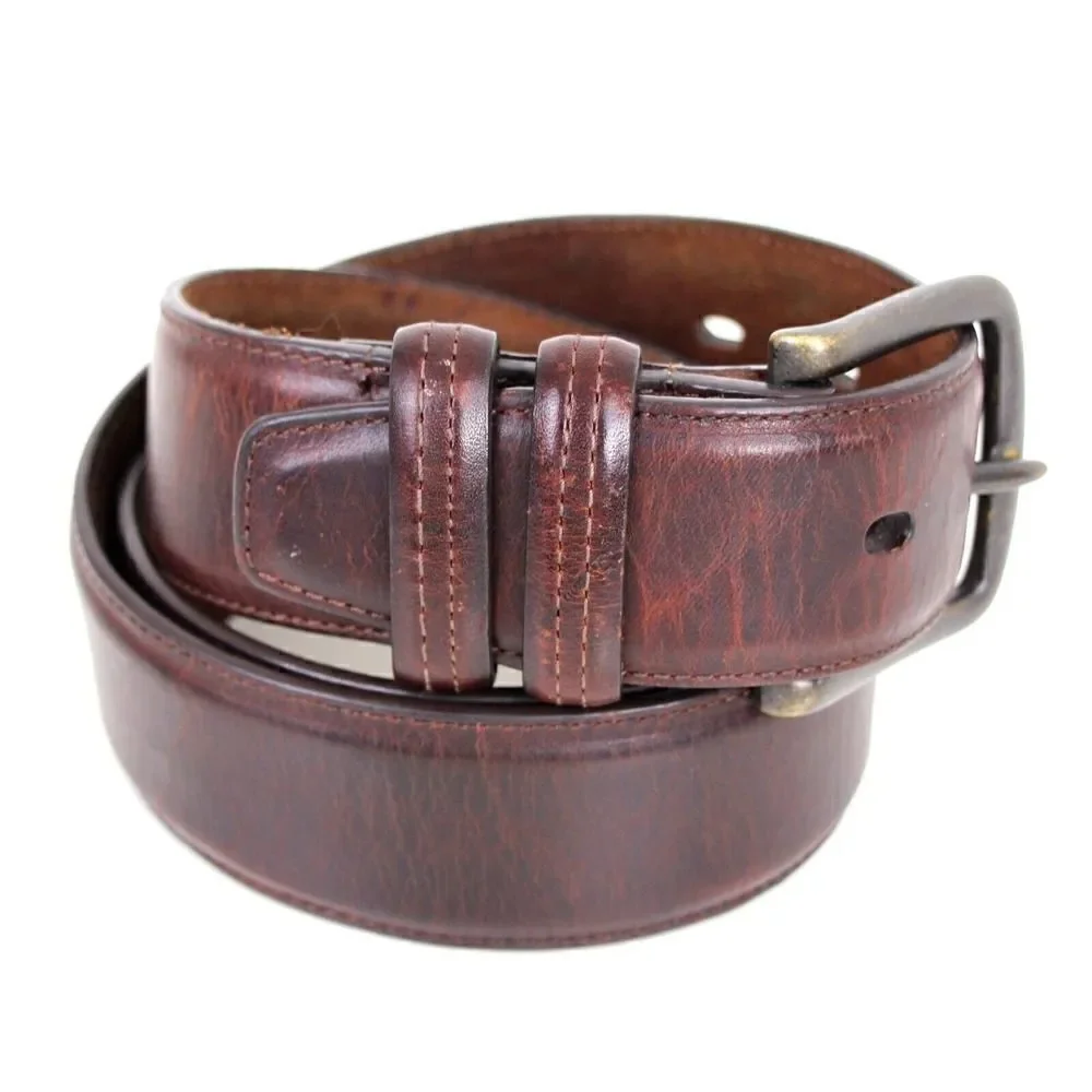 Handcrafted BROWN GENUINE LEATHER 1.5